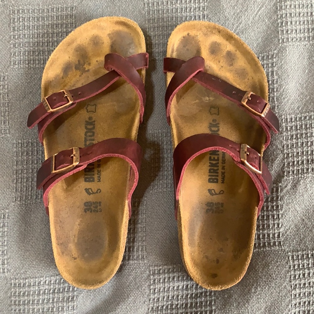 Birkenstock Mayari Oiled Leath - Berry/Wine